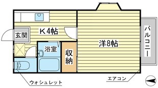 サンハイツ大町の物件間取画像